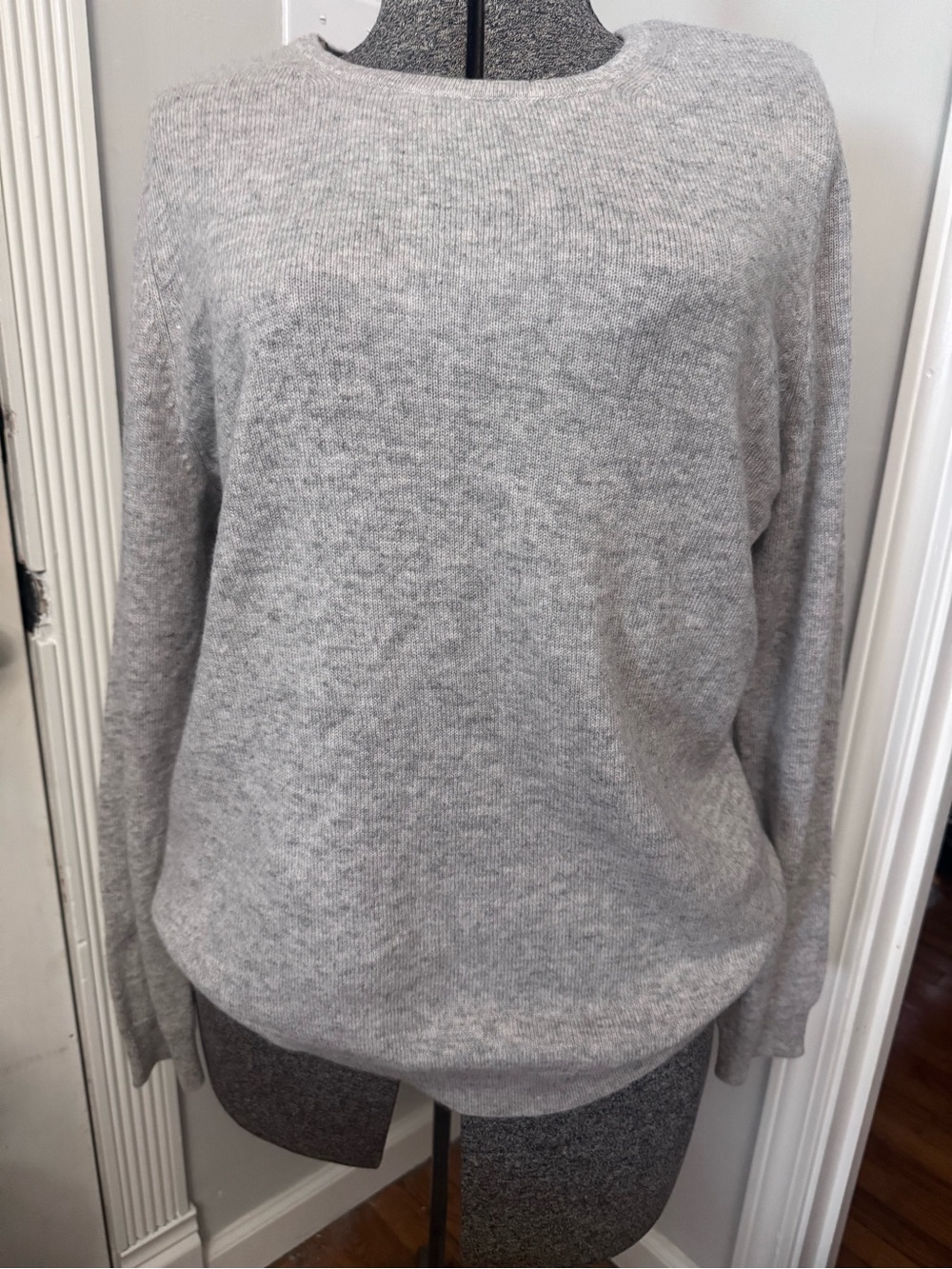 Charter Club Cashmere Womens Grey Crewneck Sweater Size XL
